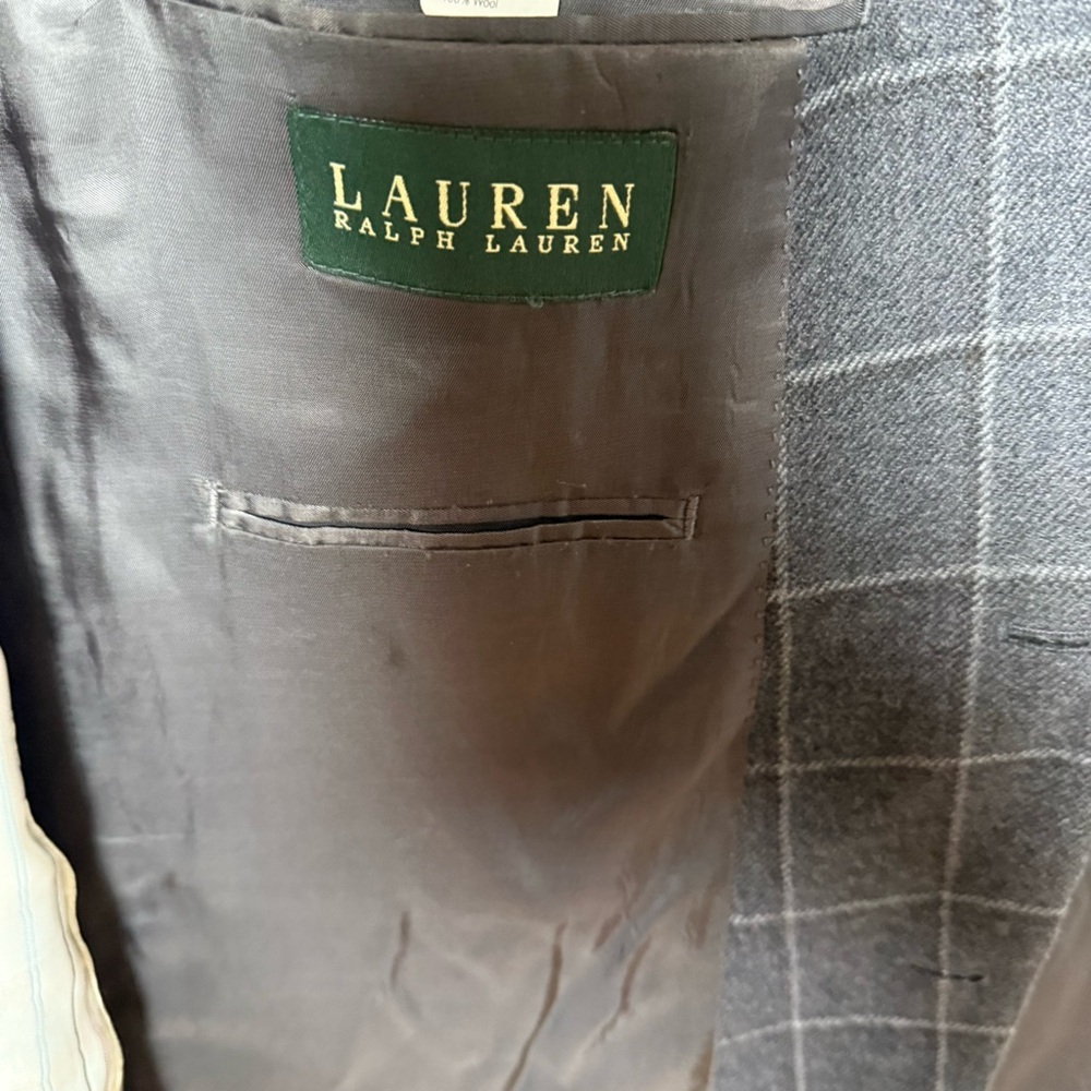 Lauren Ralph Lauren Gray Plaid Blazer - Picture 8 of 14